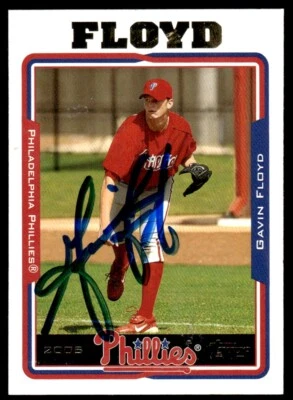 2005 Topps Baseball Gavin Floyd Auto Philadelphia Phillies #582 Signed - Image 1 of 2