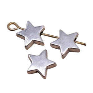 180 Tibetan Silver Star Spacers Beads 9X9MM Diy Jewelry Making L15416 - Picture 1 of 3
