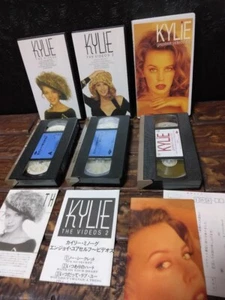 KYLIE MINOGUE VHS VIDEO TAPE THE VIDEOS 3 set alpha record - Picture 1 of 7