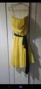 Yellow&black Dress size 10 fits an 12 as well. - Picture 1 of 2