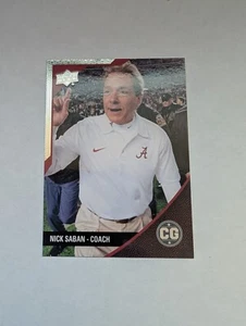 Nick Saban Alabama Crimson Tide 2014 Upper Deck Conference Greats Pewter #7 - Picture 1 of 2
