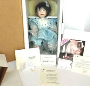NEW IN BOX MARIE OSMOND LIN ASIAN PACIFIC ISLANDER PORCELAIN DOLL COA #699 - Picture 1 of 7
