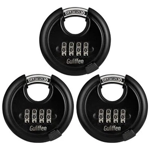 Combination Disc Padlocks For Outdoor Heavy Duty 4 Digit Code Lock Combo Discus - Picture 1 of 6