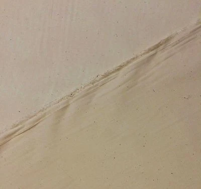 MUSLIN NATURAL 100% COTTON MEDIUM WEIGHT UNBLEACHED FABRIC BY THE YARD 47" WIDE - Image 1 of 2