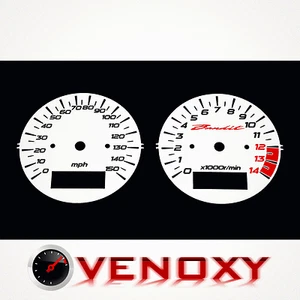 Suzuki GSF 600 Bandit 2002-2004 MPH Aftermarket White Gauge Faces - Foto 1 di 1