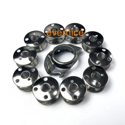 Estuche de bobina + 10 bobinas #172082 para Singer 201 240 350 360 401 500 714 719 Ce-350 Foto 1 de 4