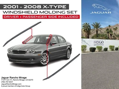 JAGUAR OEM 01-08 Tipo X Parabrisas-Revelar Juego de molduras (lado conductor + pasajero) Foto 1 de 2