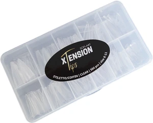 Sofi-Art Xtension Nail Tips - Stiletto Coffin - 504 pcs 11 sizes - Picture 1 of 1