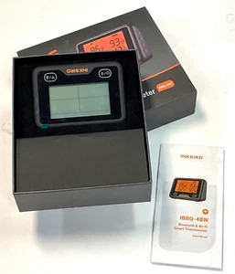 Inkbird Wi-Fi & Bluetooth Grill Meat Thermometer IBBQ-4BW with 4 Colored Probes - Picture 1 of 3