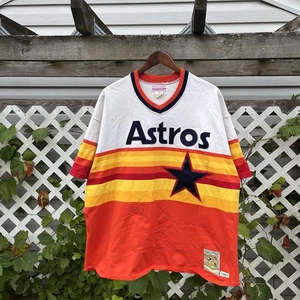 Vintage MLB Houston Astros Mitchell & Ness Nolan Ryan 1980 Jersey Sz 2XL - Picture 1 of 6