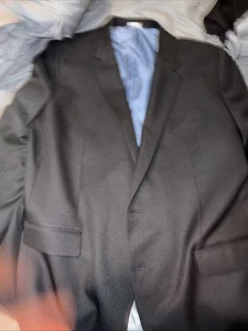 Haggar The Active Series Tailored Fit Black Blazer Sport Coat 52L - Picture 1 of 4