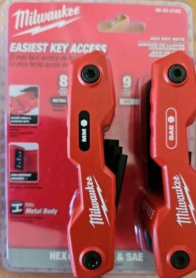 Milwaukee  SAE & Metric Folding Hex Key Set w/Easiest Key Access 48-22-2183, New - Image 1 of 4