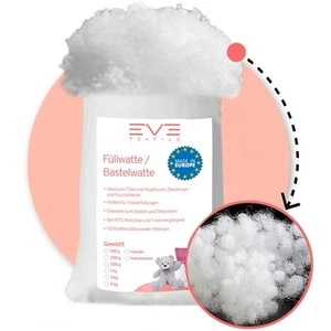 EVE Textile® Faserbällchen Füllwatte Watte Bastelwatte Flauschig Füllmaterial - Bild 1 von 14
