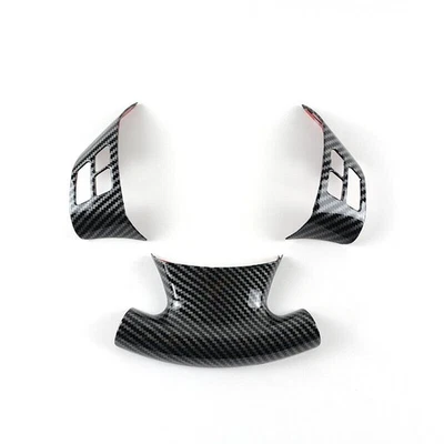 Carbon Fiber Look Steering Wheel Panel Cover Trim For BMW 3 Series E90 2005-2012 Foto 1 de 4