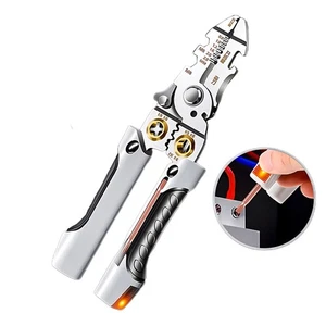 Ergonomic Wire Stripper Tool with Crimping Function for Various Cable Sizes - Picture 1 of 12