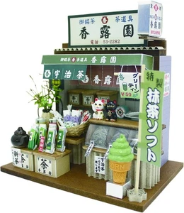 Billy Handmade Doll House Kit Nostalgia Market Kit Green Tea Shop 8664 - Picture 1 of 3