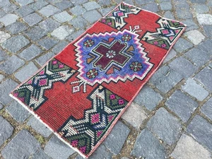Small Rug Door Mat Bath Mat Wool Rug Oushak Rug Traditional Rug Floor Rug - Picture 1 of 8