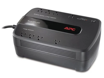 APC BE650G1 Back-UPS 650 VA 8-outlet 340 Joules Surge Energy Rating Data Line - Image 1 of 4