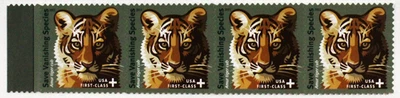 US Stamp, Scott #B4, Save Vanishing Species, Strip of 4 Stamps, MNH, FV $1.76 - Image 1 of 2