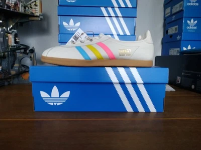 Adidas Trimm Star CMYK White Leather Size 9.5 UK BNIBWT - Image 1 of 4