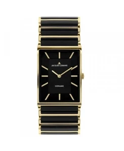 JACQUES LEMANS Women Analog Quartz Casual Watch Classic Dress Black Dial Waterpr - Picture 1 of 1