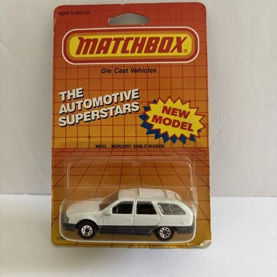 Matchbox 1987 Mercury Sable Wagon nuevo modelo (blanco 1987) nuevo stock antiguo MB55 1:63 Foto 1 de 4