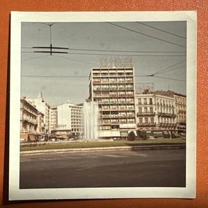 Place de la Concorde Athens Greece VINTAGE COLOR PHOTO ORIGINAL 1966 hotel - Picture 1 of 2