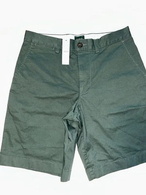 Pantalones Cortos J.Crew Portsider Para Hombre Talla 29 Verde Esmeralda 9” Entrepierna Frente Plano Chino Foto 1 de 4