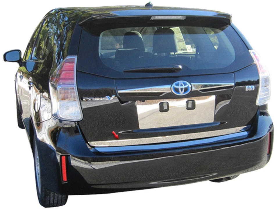 (FOR) 2012-2017 TOYOTA PRIUS V  * 1 Pc Stainless Rear Deck Trim Trunk Lid Accent - Image 1 of 1