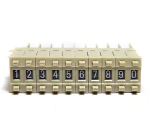 10x Interruptor de codificación digital OMRON A7BS-207, binario, 0...9, Interruptor de rueda de repuesto - Imagen 1 de 3