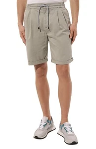 (KEINE ZOLLSTEUER) BRUNELLO CUCINELLI Khaki Grün Plissee Baumwolle Bermuda Shorts 40 - Bild 1 von 9