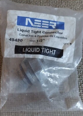 Прямой разъем NEER 49430 1/2 дюйма герметичный для жидкости - Изображение 1 из 4