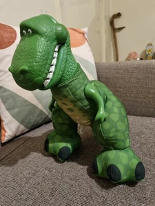 Toy Story Big Roaring Rex Plush Toy Fisher Price Mattel Green Dinosaur  - Picture 1 of 12