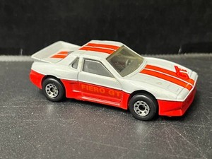 PONTIAC FIERO GT 1985 Matchbox WHITE ORANGE RED Car 