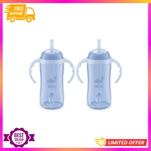 NUK Learner Straw Cup, 10oz - Toddler Cup with Soft Straw for Easy Drinking, Sui - Picture 1 of 4