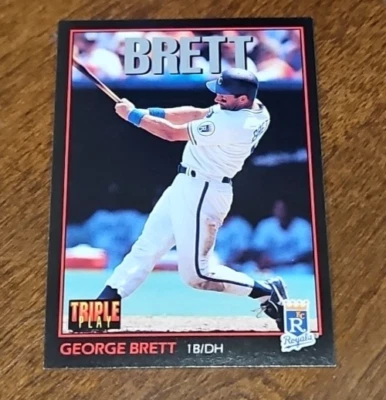 1993 Leaf Triple Play GEORGE BRETT #214 Kansas City Royals - Image 1 of 2