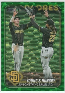 Actualización Topps 2024 #US48 Young & Hungry Jackson Merrill-Tatis Jr lámina verde/499 - Imagen 1 de 2