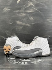 jordan 12 white grey red