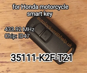 Original For Honda mcrk07B Scoopy 110i 35111-K2F-T21 2 smart key fob - Picture 1 of 1