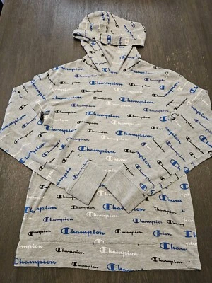 Camiseta Champion Gris Con Capucha Talla Juvenil M Foto 1 de 4