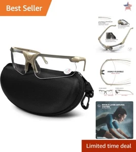 Anti Fog Shooting Glasses with Case - UV400 Lens, Wrap-around Design - Picture 1 of 10