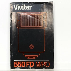 1984 Vivitar 550D M/P/O Dedicated Flash Operating Manual | Very Good Condition  - Picture 1 of 2