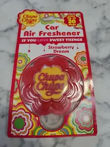 Chupa Chups Auto Lufterfrischer Strawberry Dream hält bis zu 30 Tage NEU VERSIEGELT UK - Bild 1 von 2