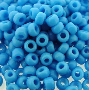 Miyuki Round Seed Beads Rocaille's Size 6/0 Opaque Turquoise 20GM Tube (6-413) - Picture 1 of 1