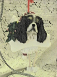 3-D BK KING CHARLES /TREE "DANLING LEGS" RESIN 5" x 3.5" ORNAMENT NEW #35356-19 - Picture 1 of 1