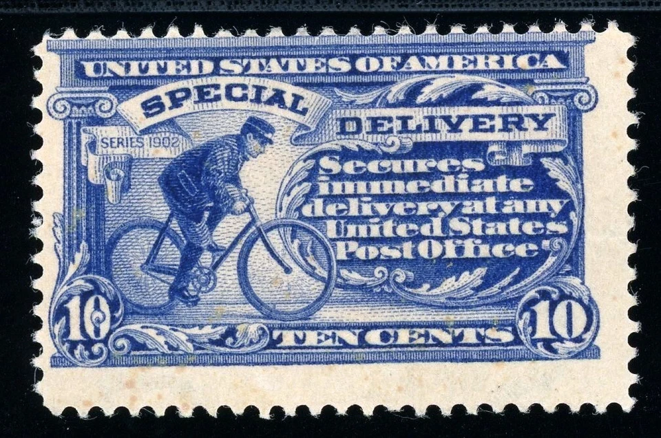 USAstamps Unused F US 1911 Special Delivery Scott E8 OG MNH SCV $250 - Image 1 of 2