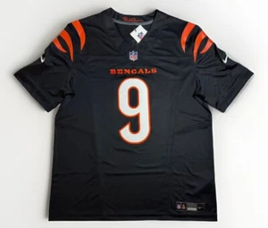 Large Joe Burrow #9 Vapor FUSE Jersey Black Cincinnati Bengals Authentic NWT - Picture 1 of 11