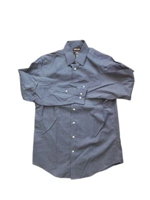 Camisa Kirkland Signature Para Hombre Talla L Azul Manga Larga Clásica Cuello Botón Foto 1 de 4