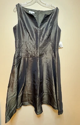 Vestido de noche de cóctel Jones Studio para mujer gris metalizado talla 14 nuevo con etiquetas Foto 1 de 4