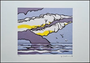 ROY LICHTENSTEIN * Gullscape * 50 x 35 cm * signed lithograph * limited # 49/150 - Bild 1 von 9